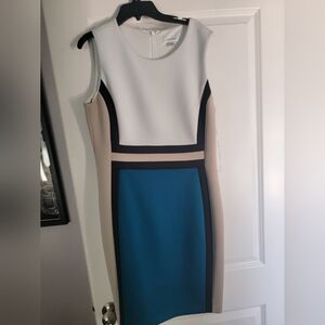 Calvin Klein Colorblock Sleeveless Dress